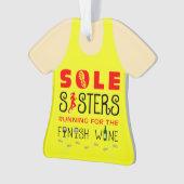 記念する唯一の姉妹の女の子の週末 オーナメント (正面)