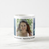 記念する3つの写真の特別の日 コーヒーマグカップ (中央)