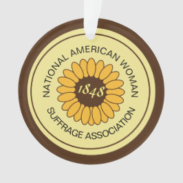 記念するsuffragetteのヒマワリピンNAWSA オーナメント