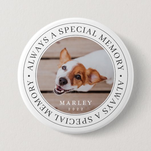 . .記念に必ず使う特別な思い出モダン写真 缶バッジ (正面)