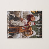 記念に I 家族名 カスタマイズ フォト ジグソーパズル (横)