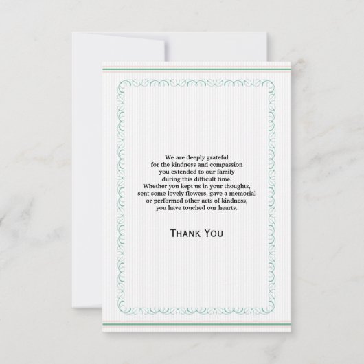 記念のサンキューカード 招待状 (裏面)