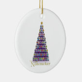 記念のパーソナライズされたくるみ割り セラミックオーナメント (右)