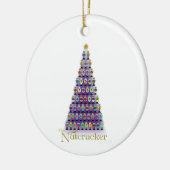 記念のパーソナライズされたくるみ割り セラミックオーナメント (左)