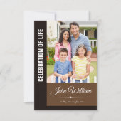 記念のプログラム・カード 招待状 (正面)