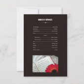 記念のプログラム・カード 招待状 (裏面)