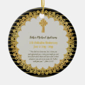 記念の叙事記念日ギフト – ANY YR セラミックオーナメント (正面)