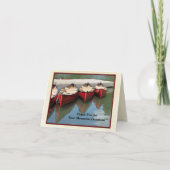 記念の寄付をありがとう、レッドカヌー サンキューカード (正面)