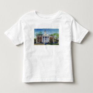 記念の市役所の外観 トドラーTシャツ
