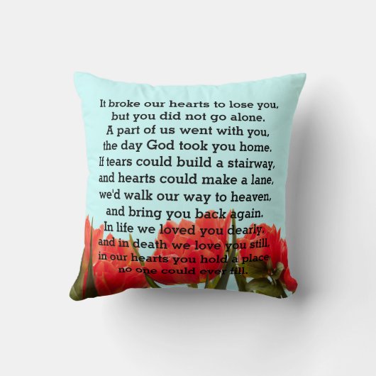 記念の悔やみや弔慰の写真のコラージュの記念品 クッション (裏面)