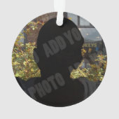 記念の永遠のハート2枚の写真 オーナメント (裏面)