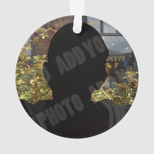 記念の永遠のハート2枚の写真 オーナメント (裏面)