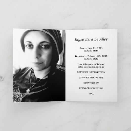 記念の滝の霞 カード (内部)