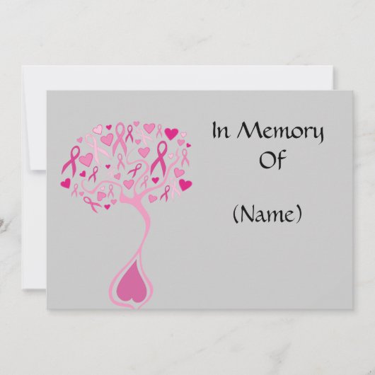 記念の発表カード生命の樹 案内状 (正面)