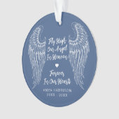 記念の翼が私たちのアングルの写真を飛ぶ オーナメント (正面)