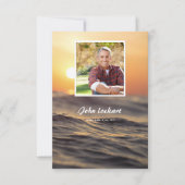 記念の葬儀のカード 招待状 (正面)