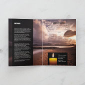 記念の葬儀のプログラムテンプレート プログラム (内部)