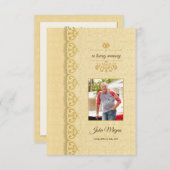 記念の葬儀のプログラムテンプレート 招待状 (正面/裏面)