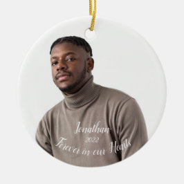 記念の記念パーソナライズされた品クリスマス飾り セラミックオーナメント