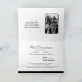 記念の黒白写真 サンキューカード (内部)