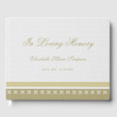 記念エレガントまたは葬式のゲストブック ゲストブック (正面)