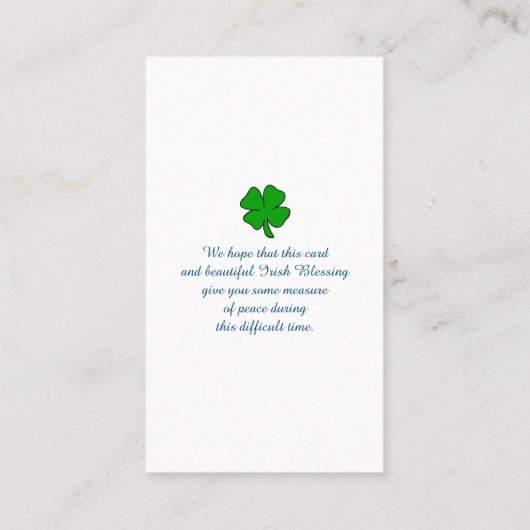 記念エレガントカード 名刺 (裏面)