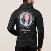 記念エレガント写真パーソナライズされたメモリアル パーカ (裏面)