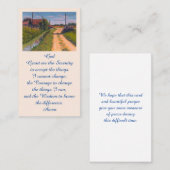 記念エレガント国サイド葬儀カード 名刺 (正面/裏面)