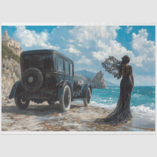 記念エレガント葬儀車のデコペ 薄葉紙 (正面)