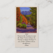 記念エレガント葬式カード 名刺 (正面)