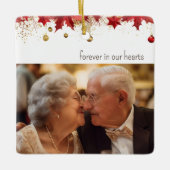 記念エレガント記念クリスマス セラミックオーナメント (正面)