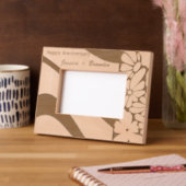 記念エレガント贈り物レーザーエッチング木枠 レーザー彫刻フレーム (左)