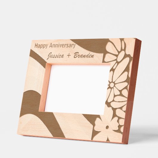記念エレガント贈り物レーザーエッチング木枠 レーザー彫刻フレーム (左)