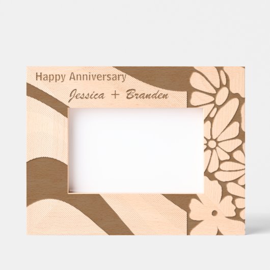 記念エレガント贈り物レーザーエッチング木枠 レーザー彫刻フレーム (正面)