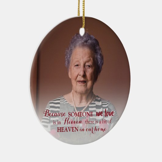 記念オーナメントとフォトクリスマス セラミックオーナメント (右)