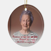 記念オーナメントとフォトクリスマス セラミックオーナメント (左)