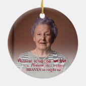 記念オーナメントとフォトクリスマス セラミックオーナメント (裏面)