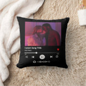 記念カスタム日フォトギフトスキャン曲コード音楽 クッション (ブランケット)