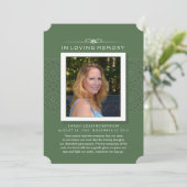 記念カーエレガントド-緑-人生の詩 案内状 (スタンド正面)