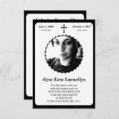 記念カード十字架 招待状 (正面/裏面)