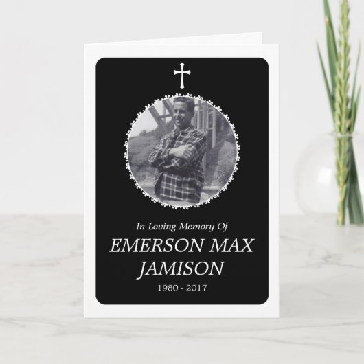 記念カード：十字エレガント カード (正面)