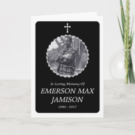 記念カード：十字エレガント カード