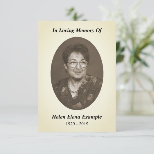 記念カード 招待状 (スタンド正面)