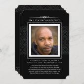 記念カード-生命のエレガントな黒詩 プログラム (正面/裏面)