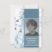 記念カード: 鳥をsilhouscreen 招待状 (正面)