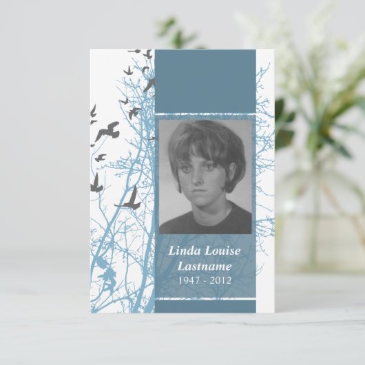 記念カード: 鳥をsilhouscreen 招待状 (スタンド正面)