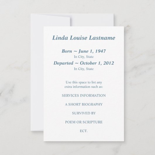 記念カード: 鳥をsilhouscreen 招待状 (裏面)