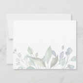 記念クラシックシンプル観葉植物学 サンキューカード (裏面)