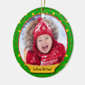 記念クリスマスメモリーズ・ハート&スター セラミックオーナメント (左)