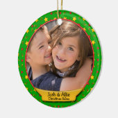 記念クリスマスメモリーズ・ハート&スター セラミックオーナメント (左)